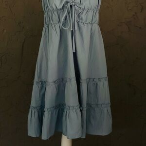 SHEIN Gray Tiered Ruffled Sundress